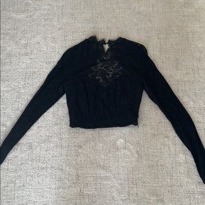 Black lace top - BEBE